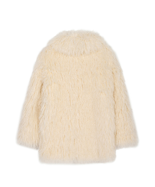 THREE TO EIGHTY(スリートゥエイティー)の「FLUFFY FAUX-FUR JACKET IVORY(ムートンコート・レディース・その他・FREE)」の3枚目の写真