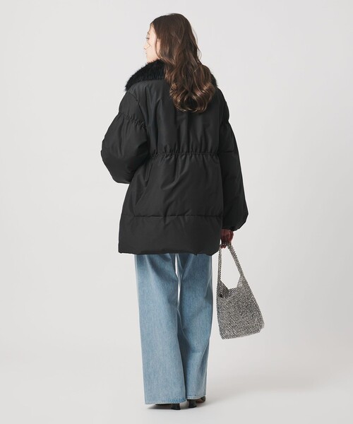 UNITED ARROWS（ユナイテッドアローズ）の「ペプラム ミドル ダウンコート（ダウンジャケット/コート・レディース・ブラック/ダークグレー・38/36）」の11枚目の写真