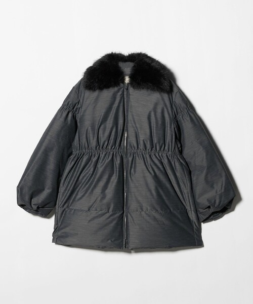 UNITED ARROWS（ユナイテッドアローズ）の「ペプラム ミドル ダウンコート（ダウンジャケット/コート・レディース・ブラック/ダークグレー・38/36）」の17枚目の写真