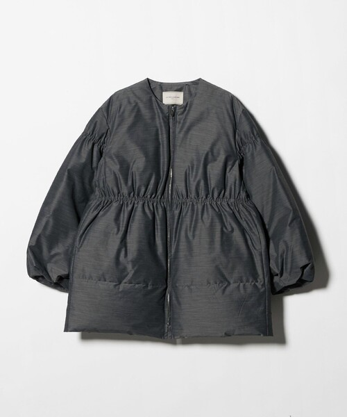 UNITED ARROWS（ユナイテッドアローズ）の「ペプラム ミドル ダウンコート（ダウンジャケット/コート・レディース・ブラック/ダークグレー・38/36）」の21枚目の写真