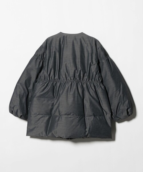 UNITED ARROWS（ユナイテッドアローズ）の「ペプラム ミドル ダウンコート（ダウンジャケット/コート・レディース・ブラック/ダークグレー・38/36）」の22枚目の写真