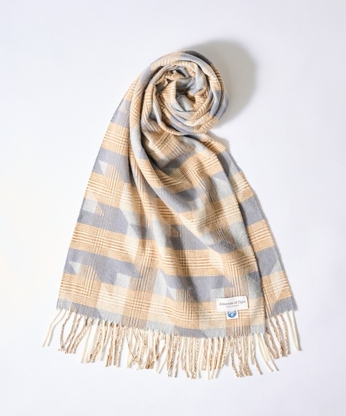 Johnstons of Elgin（ジョンストンズオブエルガン）の「【Johnstons】ULTRAFINE MERINO PLAIN SCARF（ストール/ショール・レディース・ブラウン系その他/グレー/キャメル/イエロー・FREE）」の2枚目の写真