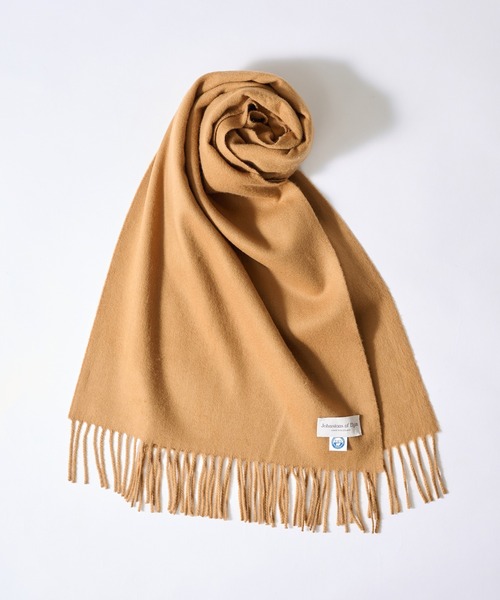 Johnstons of Elgin（ジョンストンズオブエルガン）の「【Johnstons】ULTRAFINE MERINO PLAIN SCARF（ストール/ショール・レディース・ブラウン系その他/グレー/キャメル/イエロー・FREE）」の4枚目の写真