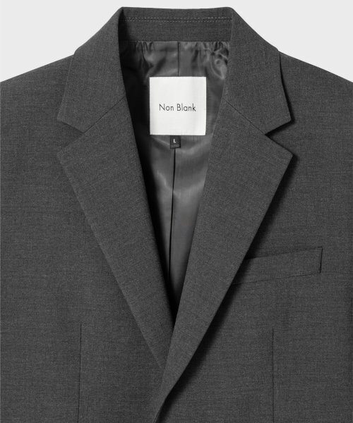 NONBLANK（ノンブランク）の「W11 セミオーバーフィットブレザー_CHARCOAL GREY（テーラードジャケット・メンズ・その他・MEDIUM/LARGE/X-LARGE/XX-LARGE）」の3枚目の写真