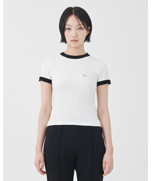 FDR（エフディーアール）の「Essential Ringer Short sleeve White / White（Tシャツ/カットソー・レディース・その他・FREE）」の3枚目の写真