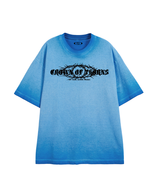 BY.L(バイエル)の「クラウン トロン ピグメント 半袖Tシャツ ブルー(Tシャツ/カットソー・メンズ・その他・MEDIUM/LARGE/X-LARGE/XX-LARGE)」の2枚目の写真