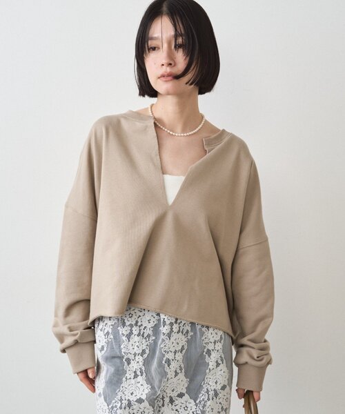 セール】スキッパーショートスウェット（スウェット）｜LOUNGEDRESS