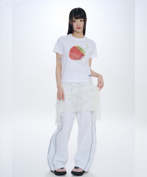 SEW-B(ソービー)の「BUBBLE BERRY セミクロップ半袖(Tシャツ/カットソー・レディース・その他・FREE)」の3枚目の写真