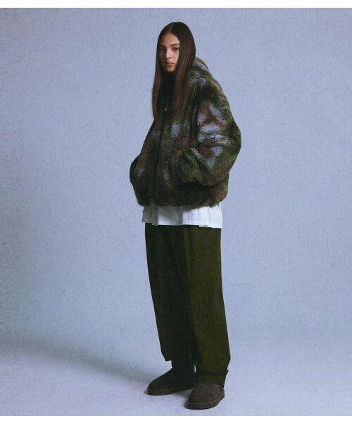 chancechance(チャンスチャンス)の「LOVE FLEECE JACKET(GREEN)(その他アウター・メンズ・その他・MEDIUM/SMALL)」の1枚目の写真