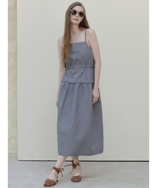 AVANT-G(アバン)の「Stripe Washing Sleeveless Dress - navy(ワンピース・レディース・その他・FREE)」の1枚目の写真