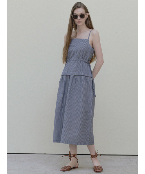 AVANT-G(アバン)の「Stripe Washing Sleeveless Dress - navy(ワンピース・レディース・その他・FREE)」の4枚目の写真