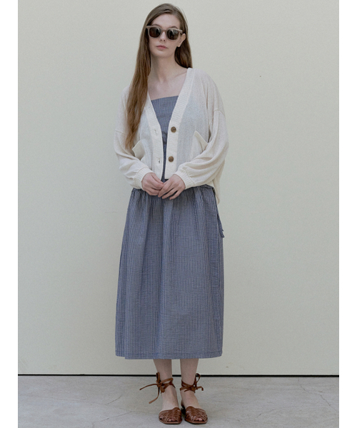 AVANT-G(アバン)の「Stripe Washing Sleeveless Dress - navy(ワンピース・レディース・その他・FREE)」の7枚目の写真