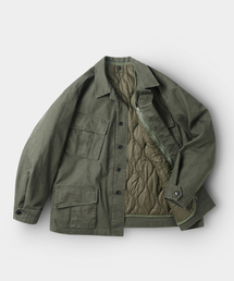 INDUST（インダスト）の「[ライナーセット] オリジナルM65ジャングルパティグフィールドジャケット_カーキ（ミリタリージャケット）」