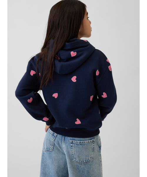 セール】リラックスフィット GAPロゴ ジップアップパーカー (キッズ