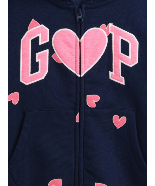 セール】リラックスフィット GAPロゴ ジップアップパーカー (キッズ