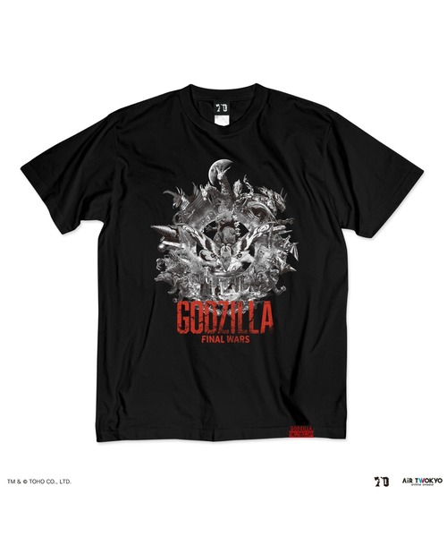 AIR TWOKYO(エアトゥーキョー)の「ゴジラ70周年記念 『ゴジラ FINAL WARS』シーンイラストTシャツ(Tシャツ/カットソー・メンズ・ブラック・X-LARGE/LARGE/MEDIUM)」の3枚目の写真