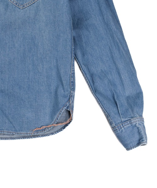 TMT（ティーエムティー）の「【TMT/ティーエムティー】DENIM WESTEN SHIRTS（シャツ/ブラウス・メンズ・インディゴブルー/ライトインディゴブルー・SMALL）」の7枚目の写真