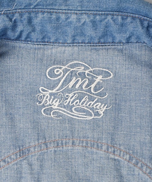 TMT（ティーエムティー）の「【TMT/ティーエムティー】DENIM WESTEN SHIRTS（シャツ/ブラウス・メンズ・インディゴブルー/ライトインディゴブルー・SMALL）」の10枚目の写真