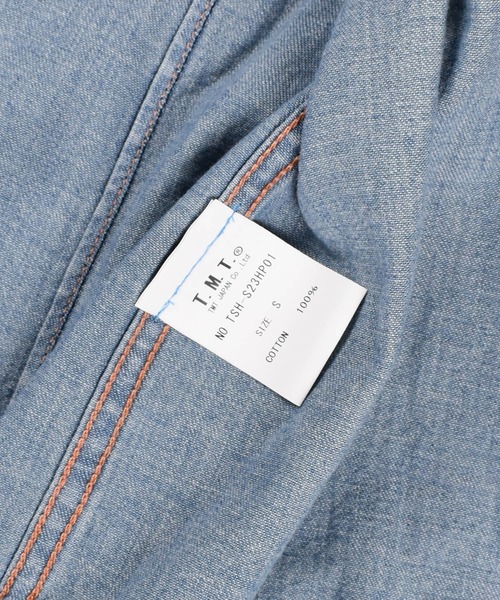 TMT（ティーエムティー）の「【TMT/ティーエムティー】DENIM WESTEN SHIRTS（シャツ/ブラウス・メンズ・インディゴブルー/ライトインディゴブルー・SMALL）」の11枚目の写真