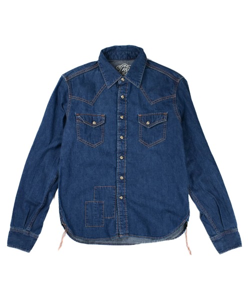 TMT（ティーエムティー）の「【TMT/ティーエムティー】DENIM WESTEN SHIRTS（シャツ/ブラウス・メンズ・インディゴブルー/ライトインディゴブルー・SMALL）」の15枚目の写真