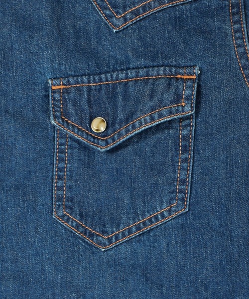 TMT（ティーエムティー）の「【TMT/ティーエムティー】DENIM WESTEN SHIRTS（シャツ/ブラウス・メンズ・インディゴブルー/ライトインディゴブルー・SMALL）」の17枚目の写真