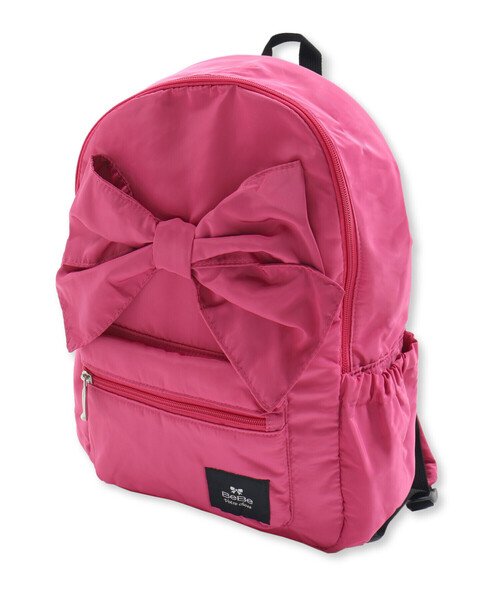 BeBe(ベベ)の「ビッグリボンリュック(S~M)(バックパック/リュック・キッズ・ピンク/ネイビー・M/S)」の2枚目の写真