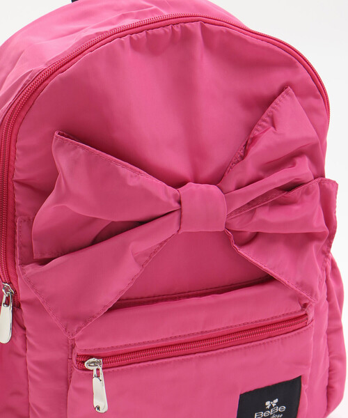 BeBe(ベベ)の「ビッグリボンリュック(S~M)(バックパック/リュック・キッズ・ピンク/ネイビー・M/S)」の4枚目の写真
