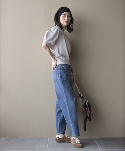 Healthy denim(ヘルシーデニム)の「Healthy Denim × Firsthand/ヘルシーデニム 別注 Carrot / テーパードシルエット デニムパンツ(デニムパンツ・レディース・ブルー・25/24/23)」の21枚目の写真