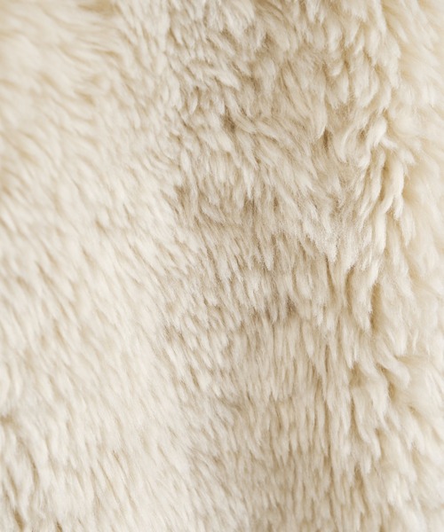 31 Sons de mode（トランテアン　ソン　ドゥ　モード）の「2025秋冬新作 一部店舗限定 シャギーファーショートコート（その他アウター・レディース・ベージュ/チャコールグレー・ﾌﾘ-）」の18枚目の写真