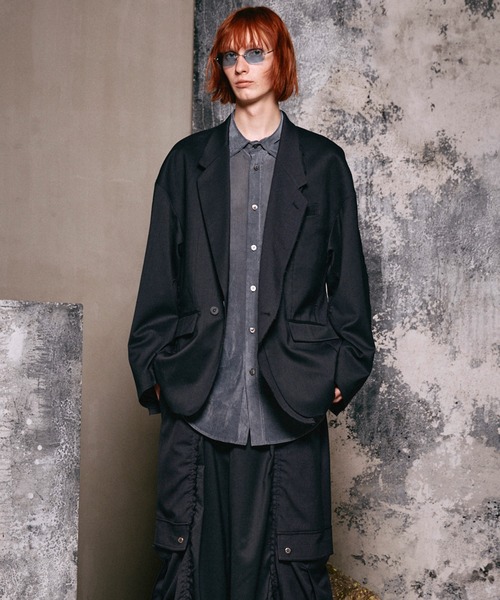 UNISEX》Cut-off Layering Prime-Over Jacket/カットオフレイヤリング