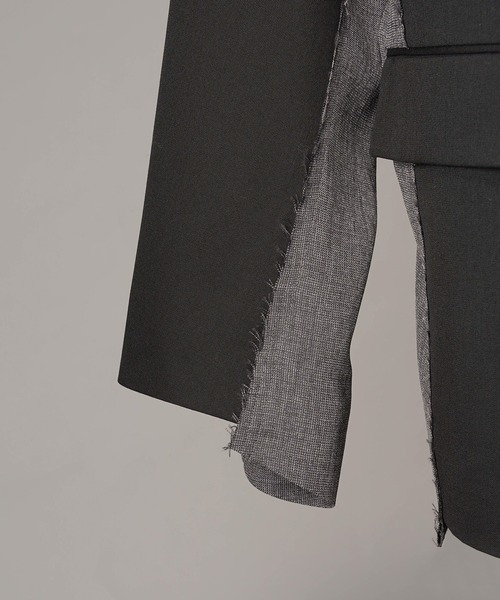 UNISEX》Cut-off Layering Prime-Over Jacket/カットオフレイヤリング