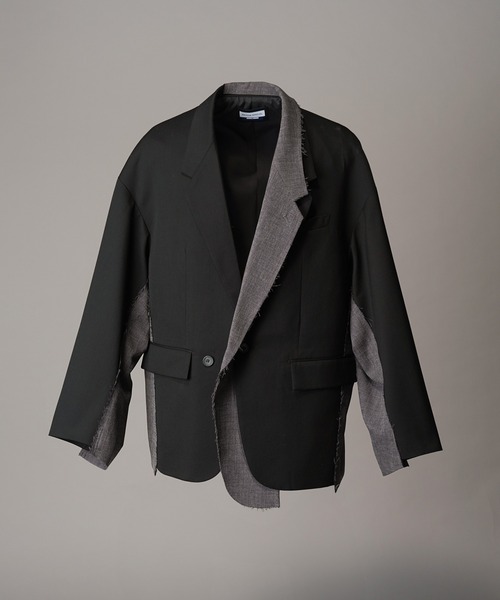 UNISEX》Cut-off Layering Prime-Over Jacket/カットオフレイヤリング