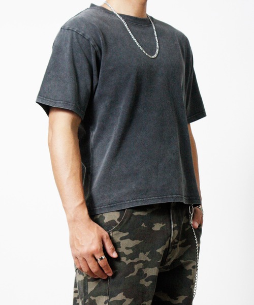 NYLAUS（ナイラス）の「【Nylaus】ショート丈 半袖 クルーネックTシャツ ヴィンテージ カモフラ（Tシャツ/カットソー・メンズ・ブラック/ホワイト/ブラック系その他/カモフラージュ・L/M）」の11枚目の写真