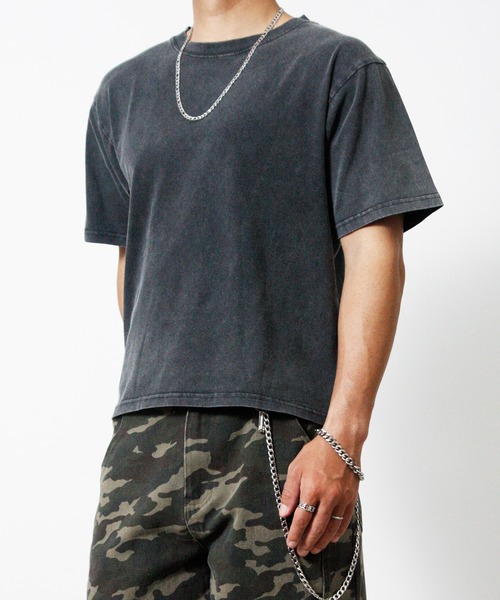 NYLAUS（ナイラス）の「【Nylaus】ショート丈 半袖 クルーネックTシャツ ヴィンテージ カモフラ（Tシャツ/カットソー・メンズ・ブラック/ホワイト/ブラック系その他/カモフラージュ・L/M）」の13枚目の写真