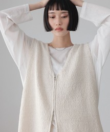 LOWRYS FARM | ラメスラブZIPベスト 644675(ベスト)