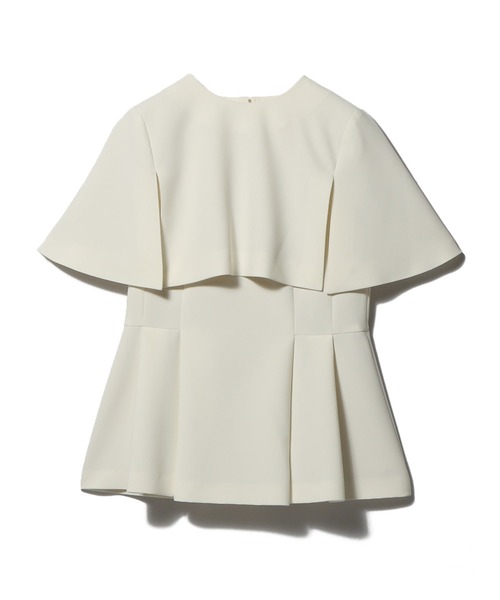 ESTNATION（エストネーション）の「ESTNATION / ケープフレアブラウス《EXCLUSIVE》（シャツ/ブラウス・レディース・オフホワイト/ネイビー・38/36）」の10枚目の写真