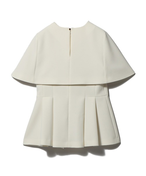 ESTNATION（エストネーション）の「ESTNATION / ケープフレアブラウス《EXCLUSIVE》（シャツ/ブラウス・レディース・オフホワイト/ネイビー・38/36）」の11枚目の写真