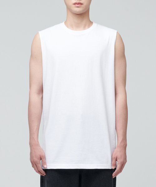 MUSINSA STANDARD（ムシンサスタンダード）の「レイヤードスリーブレストップ_通常丈2パック（Tシャツ/カットソー・レディース・その他・XS/S/M/L/XL/2XL）」の5枚目の写真