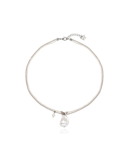 VINTAGE HOLLYWOOD(ビンテージハリウッド)の「Baroque Pearl Layered Necklace_VH2479NE010M(ネックレス・レディース・シルバー・FREE)」の2枚目の写真