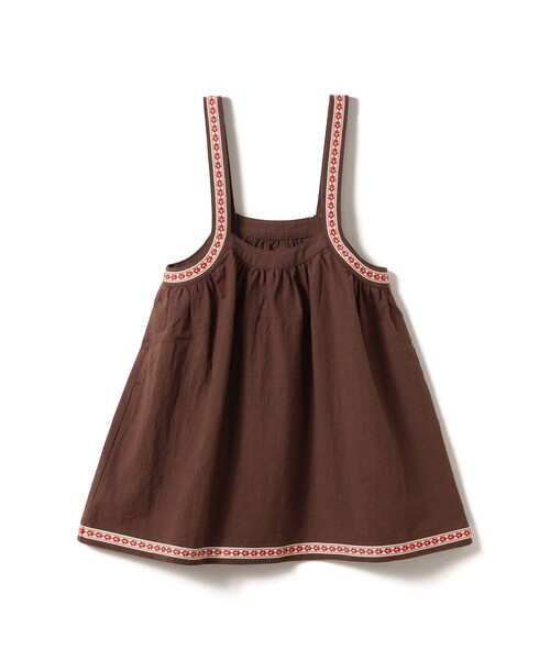 こども ビームス(コドモビームス)の「チロリアン ジャンパー スカート 2026SS(90~140cm)(スカート・キッズ・ピンク/ブラウン・140/130/120/110/100/90)」の4枚目の写真