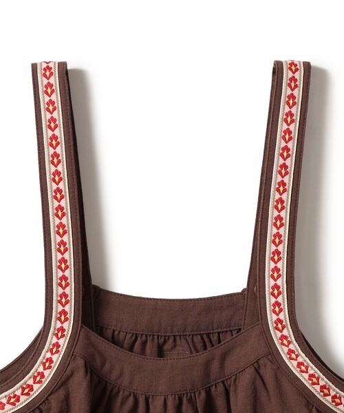 こども ビームス(コドモビームス)の「チロリアン ジャンパー スカート 2026SS(90~140cm)(スカート・キッズ・ピンク/ブラウン・140/130/120/110/100/90)」の5枚目の写真