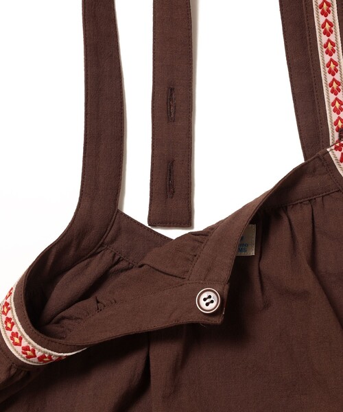 こども ビームス(コドモビームス)の「チロリアン ジャンパー スカート 2026SS(90~140cm)(スカート・キッズ・ピンク/ブラウン・140/130/120/110/100/90)」の8枚目の写真