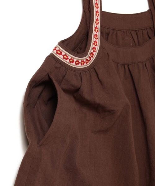 こども ビームス(コドモビームス)の「チロリアン ジャンパー スカート 2026SS(90~140cm)(スカート・キッズ・ピンク/ブラウン・140/130/120/110/100/90)」の9枚目の写真