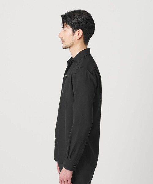 BEAUTY&YOUTH UNITED ARROWS(ビューティーアンドユースユナイテッドアローズ)の「【WEB限定 WARDROBE SMART】リネンライク ワイドカラー スキッパー シャツ(シャツ/ブラウス・メンズ・ブラック/コバルトブルー/ホワイト・S/M/L/XL)」の19枚目の写真