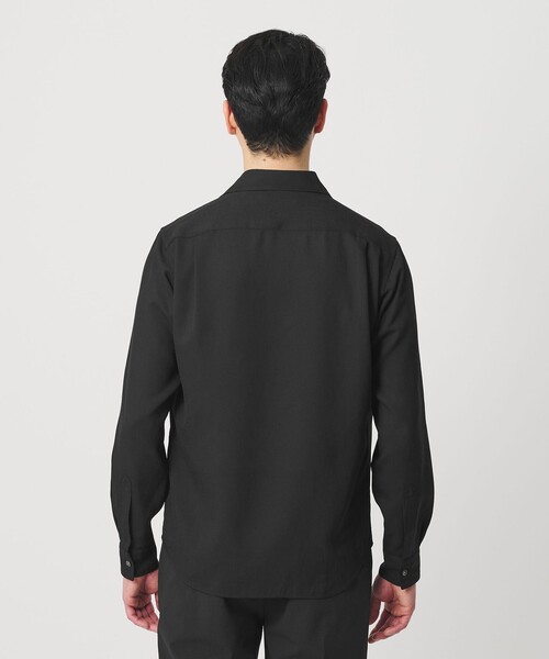 BEAUTY&YOUTH UNITED ARROWS(ビューティーアンドユースユナイテッドアローズ)の「【WEB限定 WARDROBE SMART】リネンライク ワイドカラー スキッパー シャツ(シャツ/ブラウス・メンズ・ブラック/コバルトブルー/ホワイト・S/M/L/XL)」の20枚目の写真