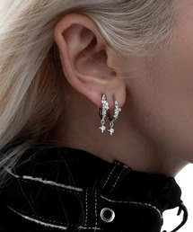 /シルバースターストーンペアピアス/レディース/両耳用(T3)