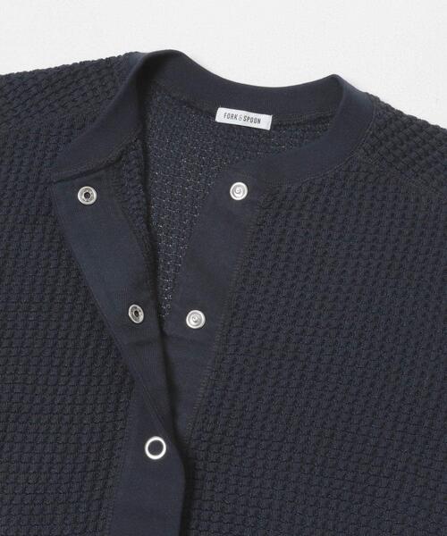 FORK&SPOON（フォークアンドスプーン）の「FORK&SPOON　ワッフルカーディガン（カーディガン/ボレロ・レディース・ベージュ/ミント/ネイビー・1）」の10枚目の写真