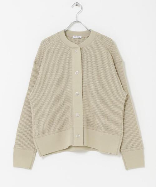 FORK&SPOON（フォークアンドスプーン）の「FORK&SPOON　ワッフルカーディガン（カーディガン/ボレロ・レディース・ベージュ/ミント/ネイビー・1）」の21枚目の写真