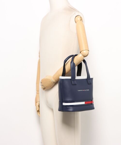TOMMY HILFIGER GOLF（トミー ヒルフィガー ゴルフ）の「ラウンドバッグ BASIC（トートバッグ・メンズ・ホワイト/ブラック/ネイビー・フリー）」の10枚目の写真
