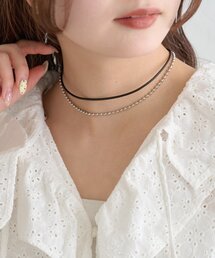 mystic | 【Lara】レザーチェーンチョーカー(チョーカー)